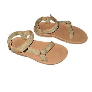 Teva Original Ankle Strap‎ Women's Size 6 Beige Multi Color Adjustable